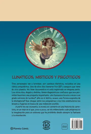 Contraportada Lunáticos, místicos y psicóticos