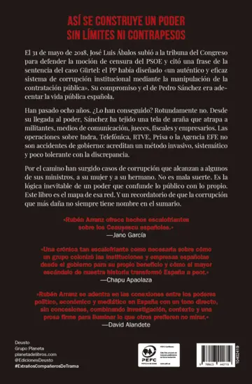 Contraportada Extraños compañeros de trama