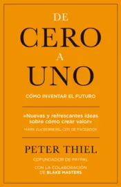 Portada De cero a uno - Como inventar el futuro