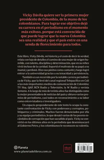 Contraportada Vicky Dávila
