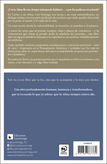 Contraportada Cartas a mi alma