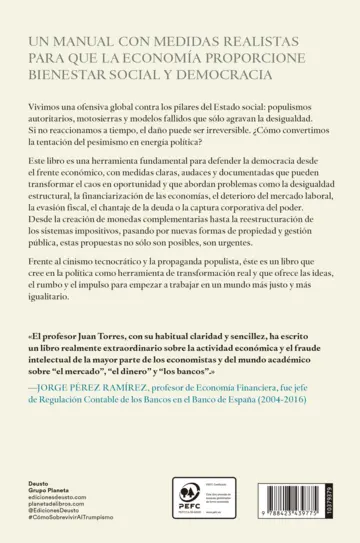 Contraportada Cómo sobrevivir al trumpismo y a la economía de la motosierra