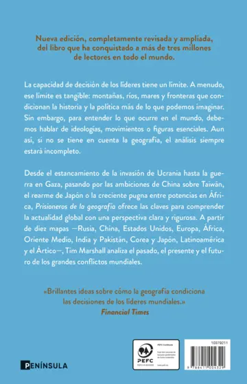 Contraportada Prisioneros de la geografía (Nueva edición revisada y ampliada)