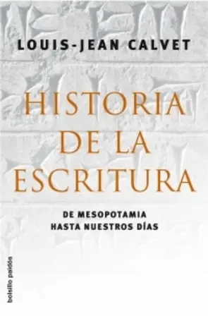 Portada Historia de la Escritura (bolsillo)