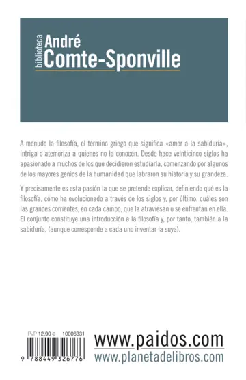 Contraportada La Filosofía Qué es y cómo se practica