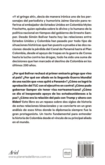 Contraportada Y el gringo ahí