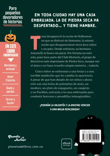 Contraportada La casa embrujada tiene hambre