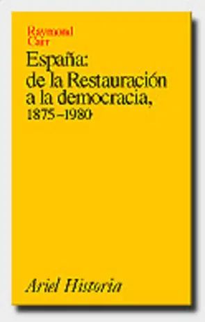 Portada España de la Restauración a la Democracia 1875