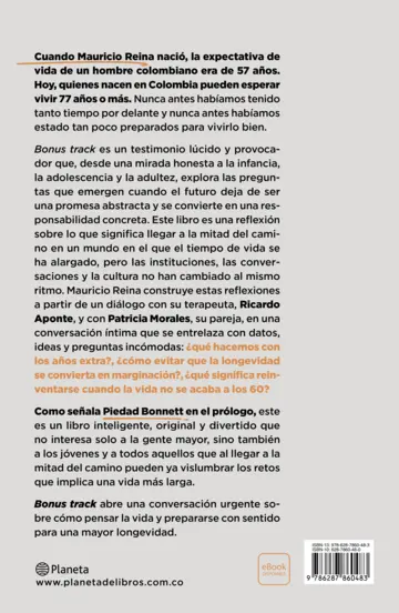 Contraportada Bonus track