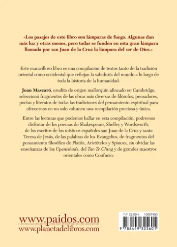 Contraportada Lámparas de Fuego