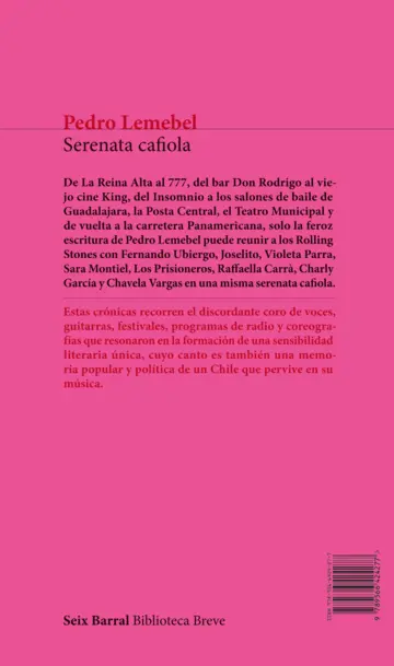 Contraportada Serenata cafiola