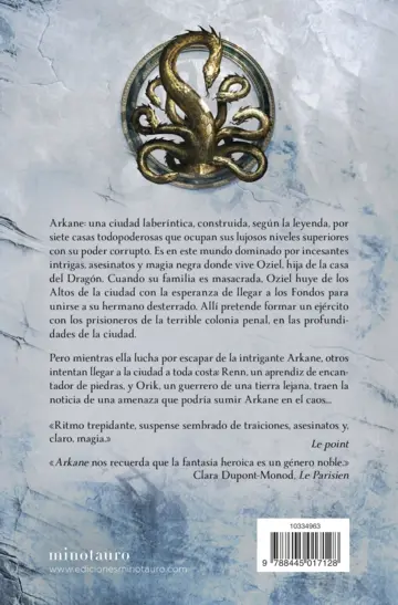 Contraportada Arkane nº 01 La Desolación