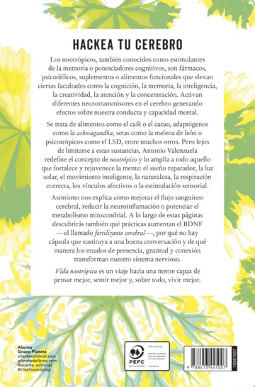 Contraportada Vida nootrópica