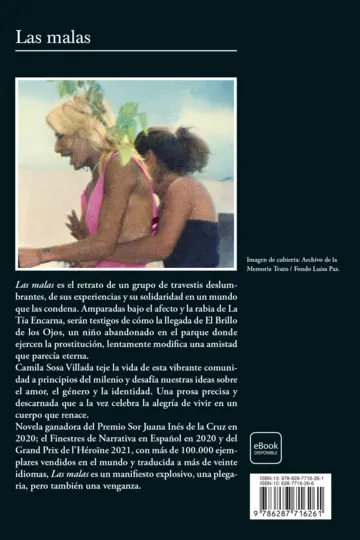 Contraportada Las malas