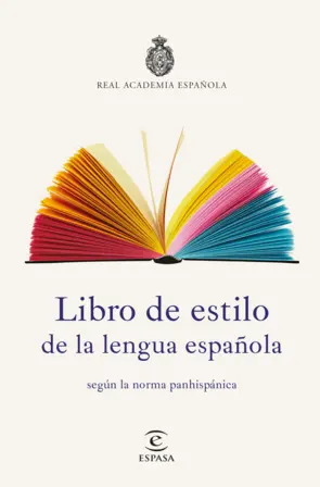 Portada Libro de estilo de la  lengua española
