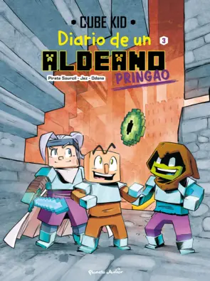 Portada Minecraft. Diario de un aldeano pringao. Cómic 3