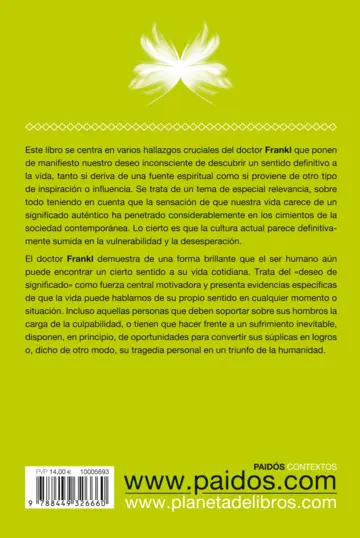 Contraportada El Hombre en Busca del Sentido Ultimo (nva.prest)