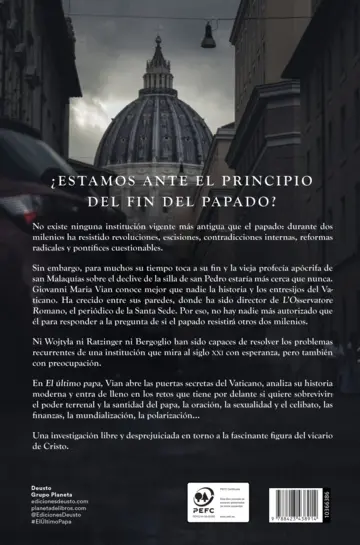 Contraportada El último papa