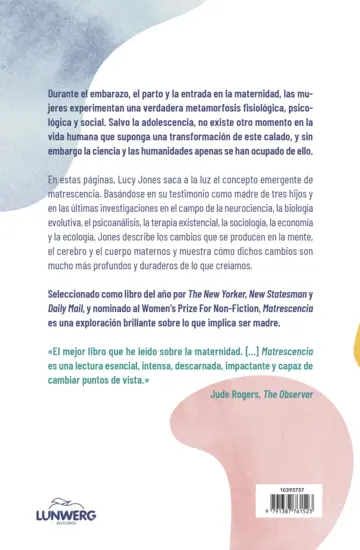 Contraportada Matrescencia