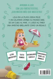 Miniatura contraportada Aprende a leer con Las Fantasticotas 13. Lola juega con las olas