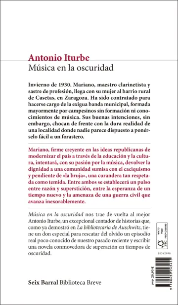 Contraportada Música en la oscuridad