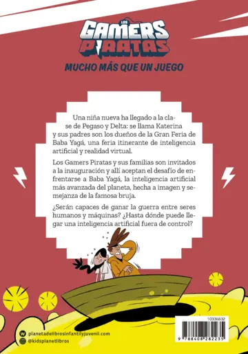 Contraportada Los Gamers Piratas 4. Desafío final