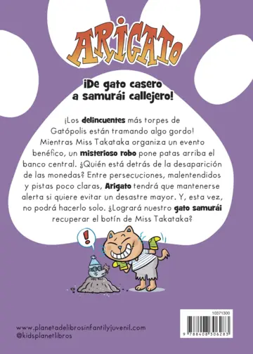 Contraportada Arigato 5. El gran golpe