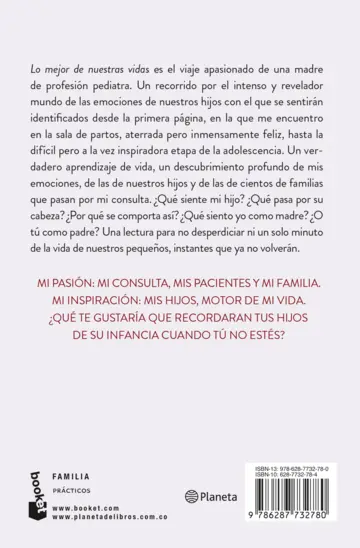 Contraportada Lo mejor de nuestras vidas