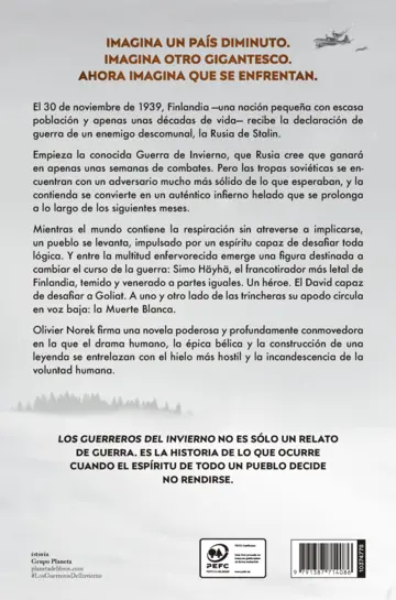 Contraportada Los guerreros del invierno