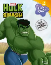 Portada Hulk y los agentes de Smash - Ponle color stickers