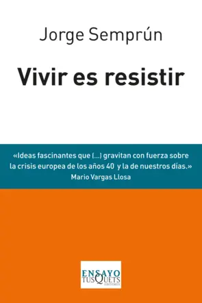Portada Vivir es resistir