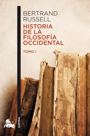 Portada Historia de la filosofía occidental I