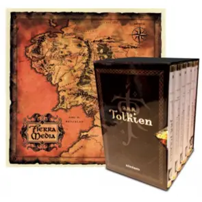 Portada Estuche Tolkien 6 vols. + mapa + postales