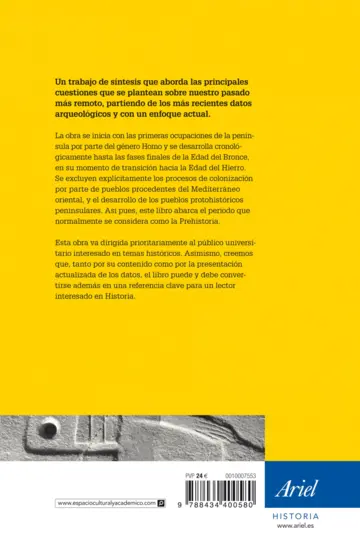 Contraportada Prehistoria de la Península Ibérica