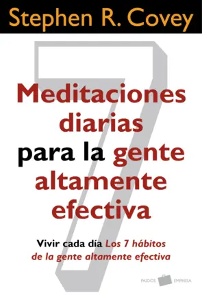 Portada Meditaciones diarias para la Gente Altamente Efect
