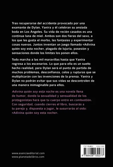 Contraportada Adivina quién soy esta noche