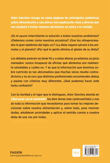 Contraportada ¿Qué pasa con la nutrición?