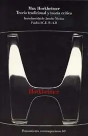 Portada Teoría Tradicional y teoría Crítica