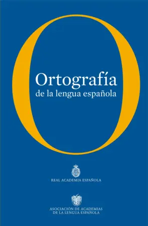 Portada Ortografía de la lengua española