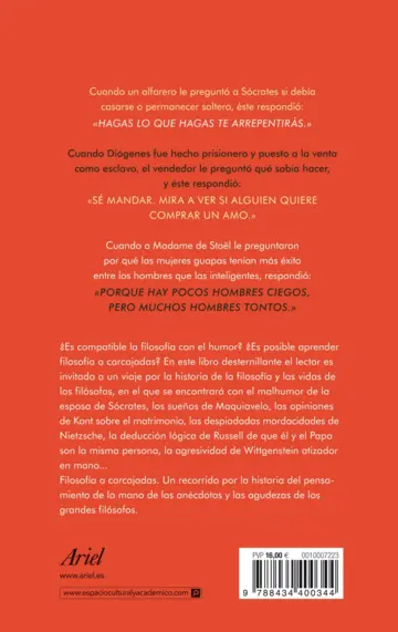 Contraportada Filosofía para Bufones