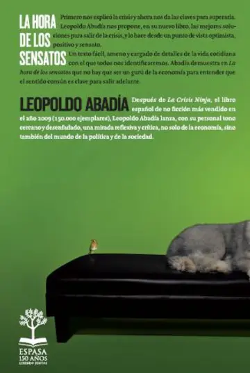 Contraportada La Hora de los Sensatos