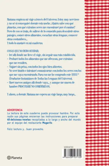 Contraportada El gourmet extraterrestre