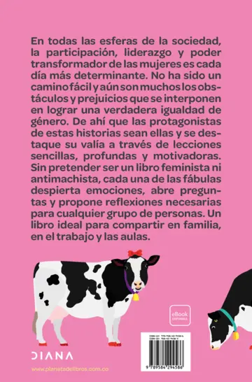 Contraportada La culpa es de la vaca para mujeres