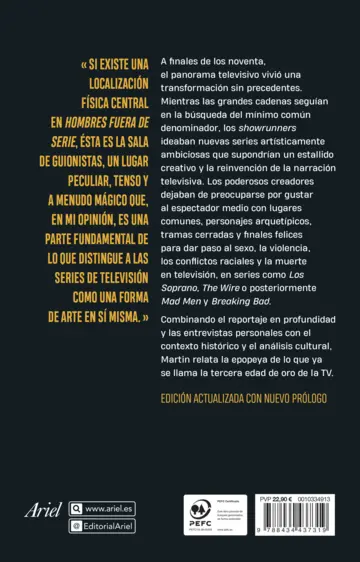 Contraportada Hombres fuera de serie