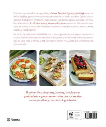 Contraportada Cocina sano y sin complicaciones