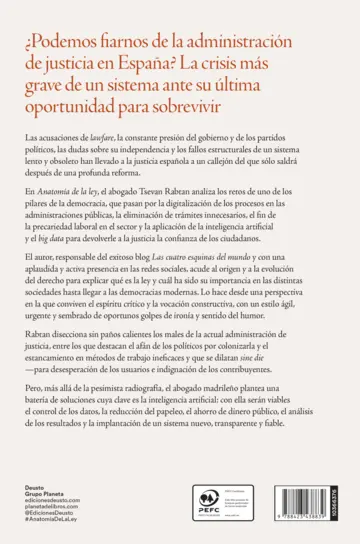 Contraportada Anatomía de la ley