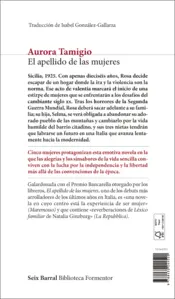 Miniatura contraportada El apellido de las mujeres