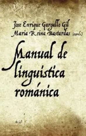 Portada Manual de Lingüística Romántica