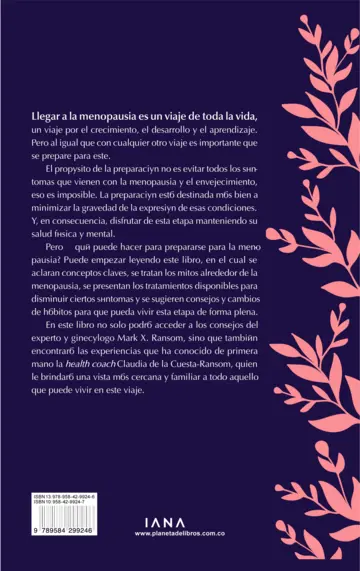 Contraportada El camino hacia la menopausia