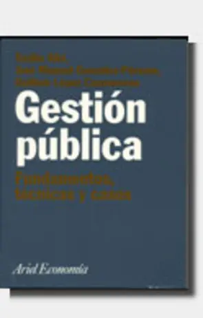 Portada Gestión Pública Fundamentos, Técnicas y Casos